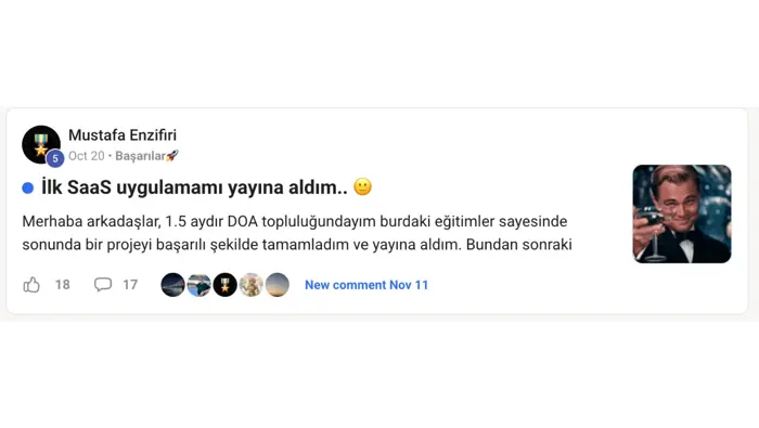 Üye başarısı